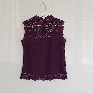 Nanette Lepore women's lace blouse size L